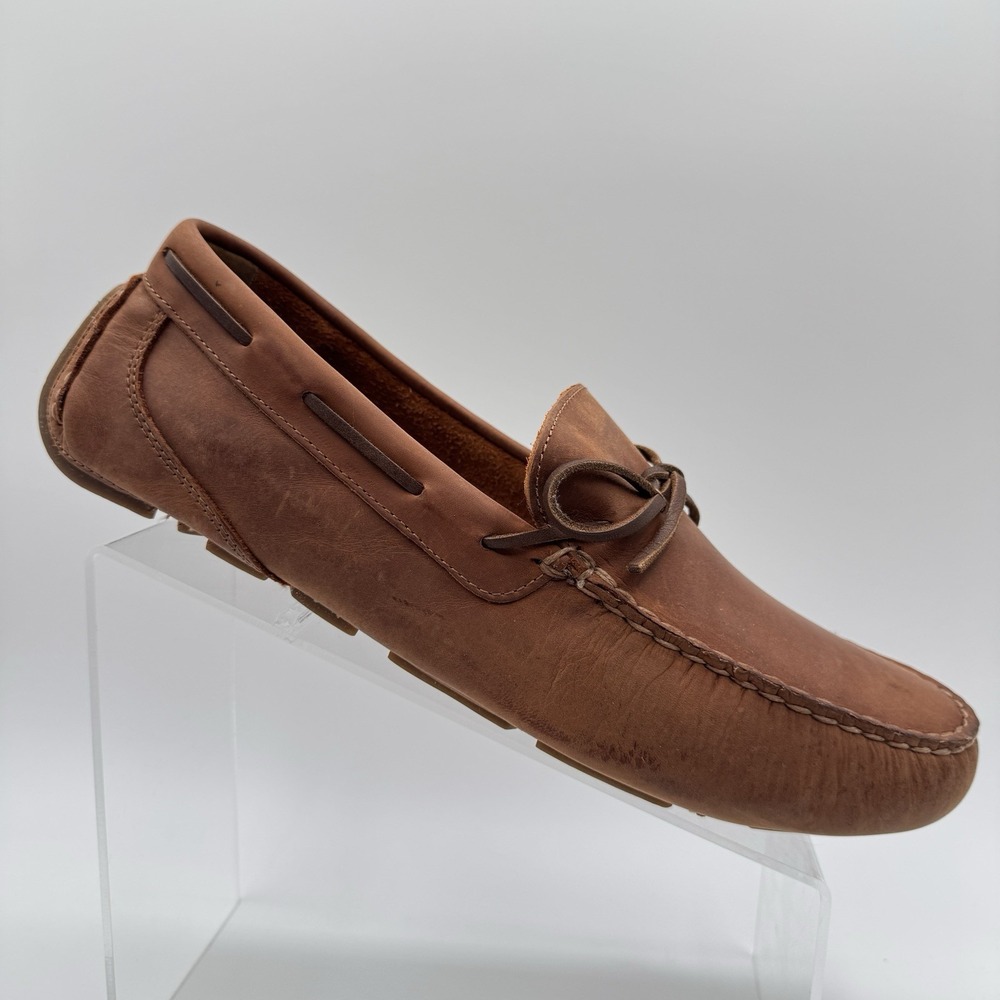 Sperry Top Sider Davenport 1 Eye Leather Drivers Brown Tan Men's 11.5 M